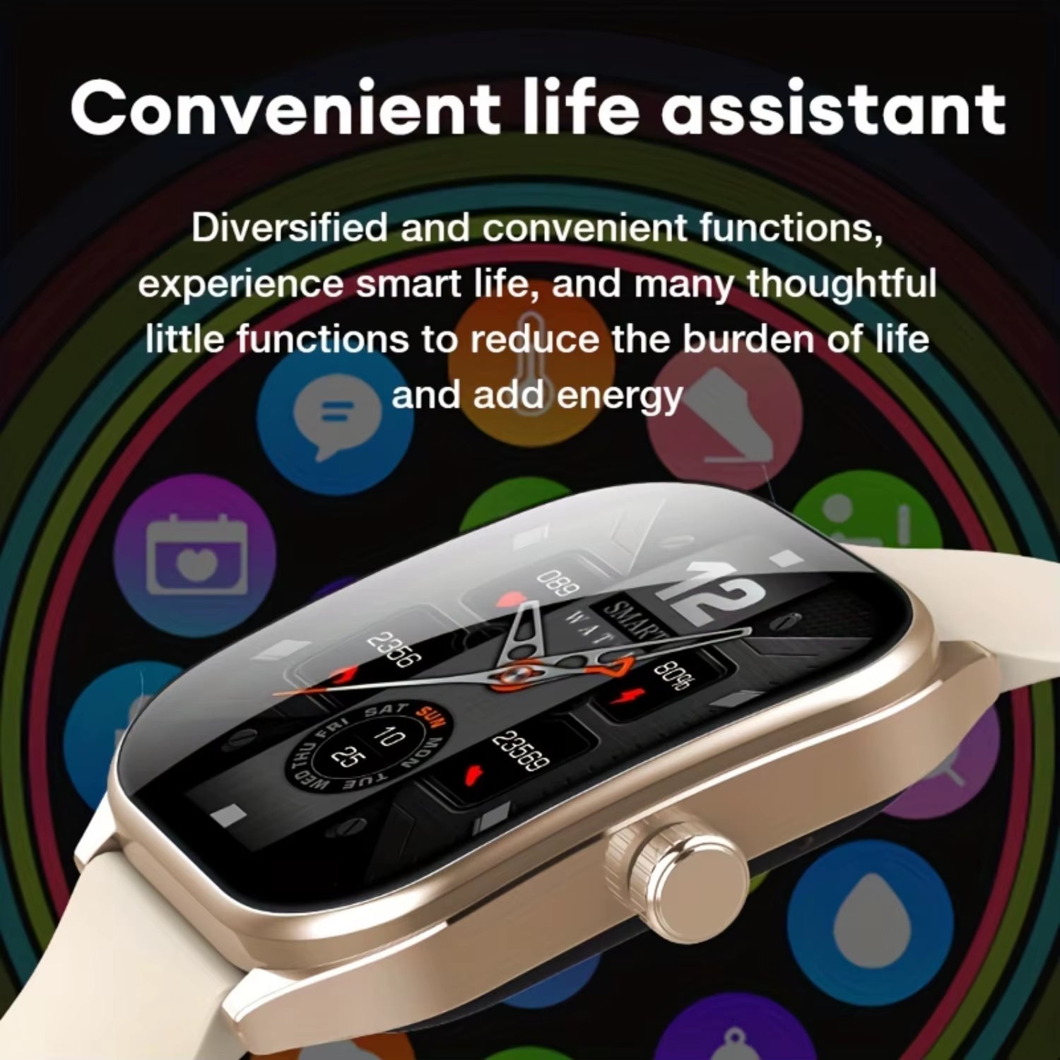 Revolutionary 2.01-Inch Curved Smart Watch - HD Calls, 100+ Sports Modes, Perfect Fit for Your Wrist!