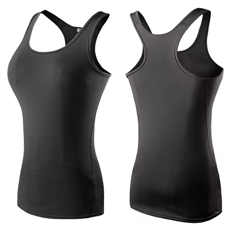 Stylish Black Sleeveless Yoga Top for Women - Perfect Fitness Shirt for Dry Workouts and Sports