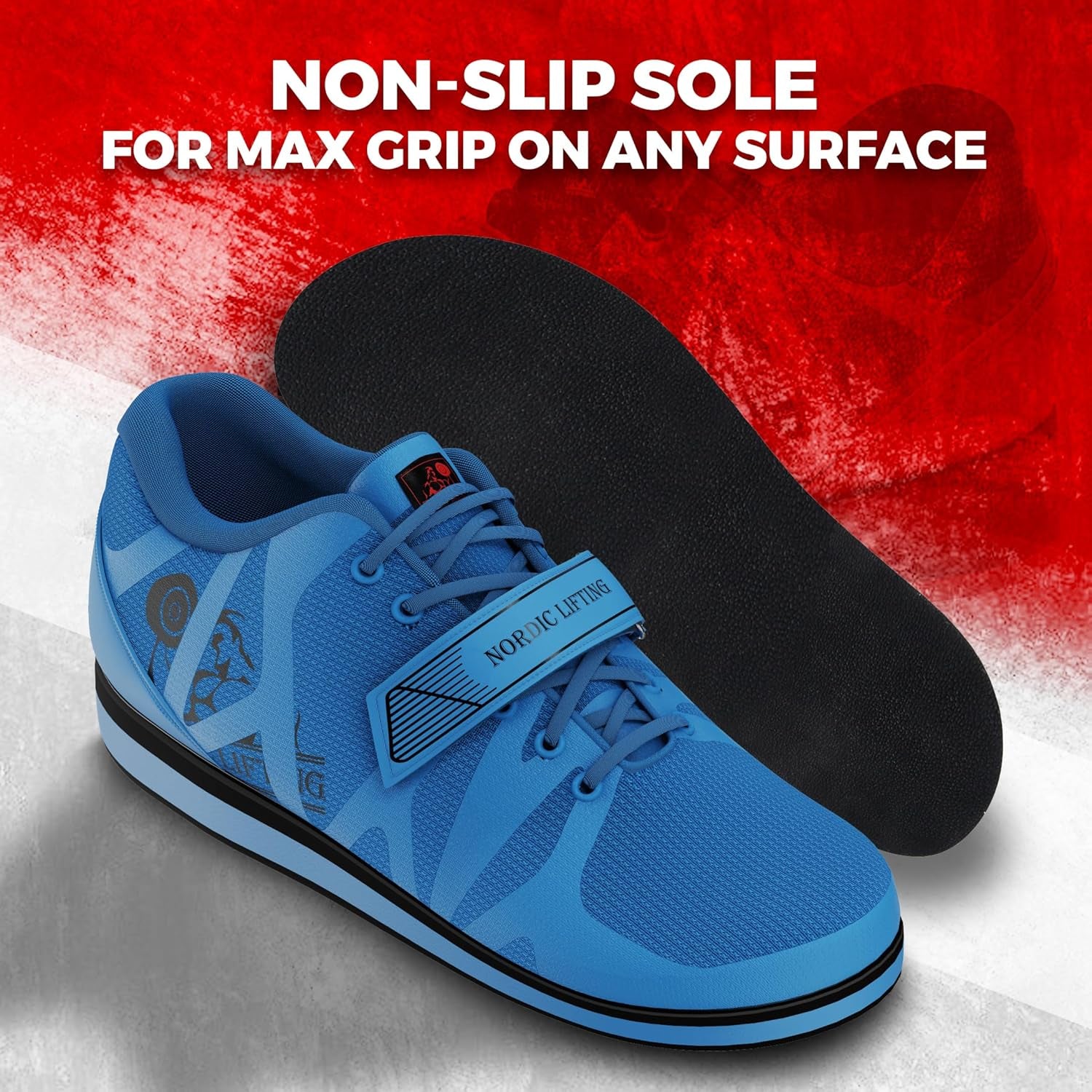 MEGIN Powerlifting Deadlift Shoes – Elevated Heel Lifting Footwear for Optimal Performance – Non-Slip Sole for Men’s Strength Training