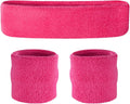 Moisture-Wicking Sweatbands Set - 2 Wristbands & 1 Headband for Basketball, Tennis, Yoga, and Gym – Breathable Terry Cloth for Comfort and Style