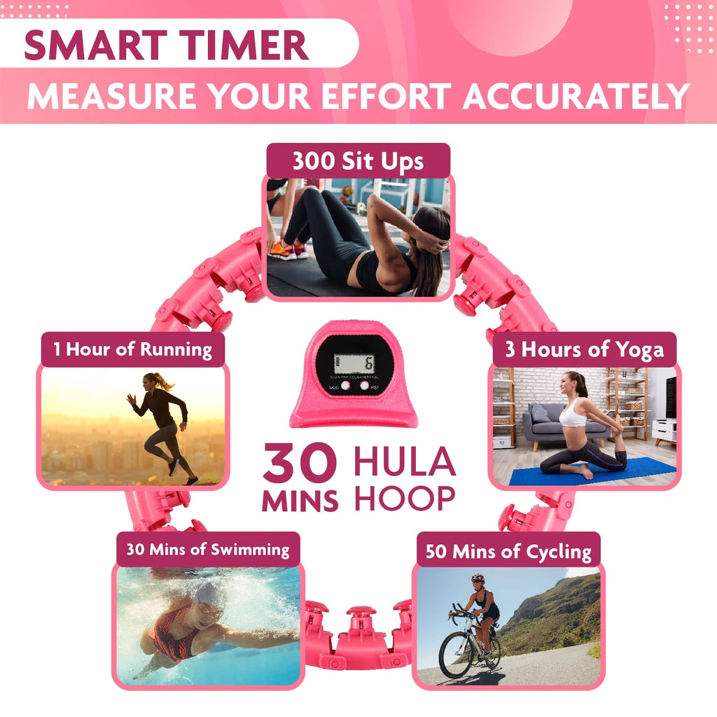 Revitalize Your Fitness Journey: Smart Weighted Hula Hoop with Counter for Effective Abs Workout, Weight Loss & Fat Burning!
