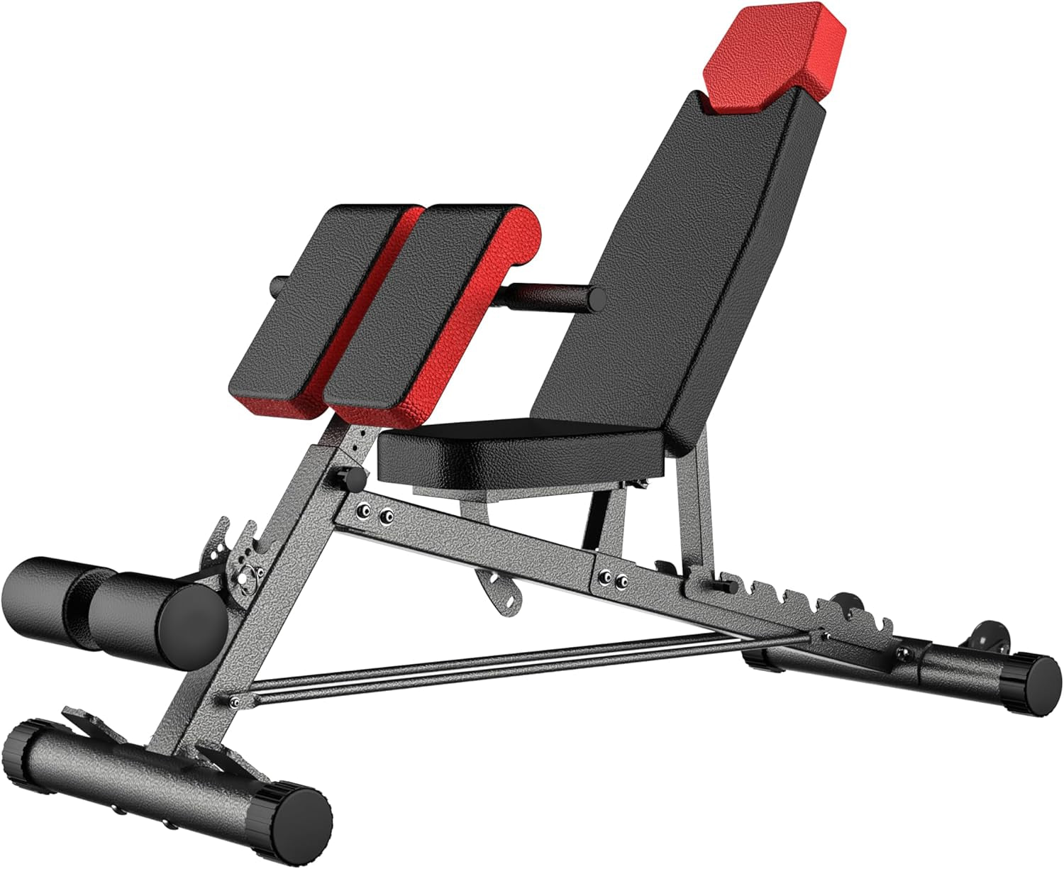 Ultimate All-in-One Multi-Functional FID Weight Bench for Complete Body Workout – Hyper Back Extension, Roman Chair, Adjustable Ab Sit-Up, Incline/Decline, and Flat Bench