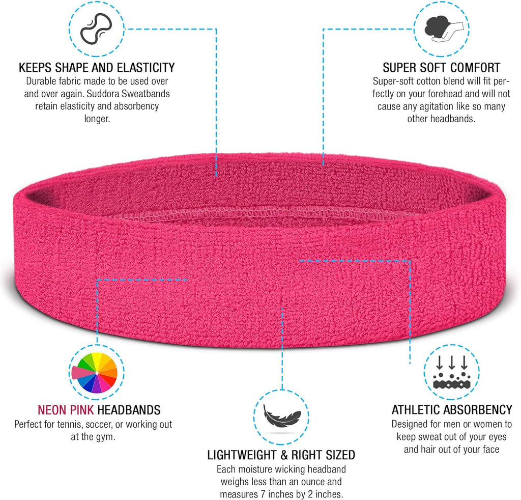 Moisture-Wicking Sweatbands Set - 2 Wristbands & 1 Headband for Basketball, Tennis, Yoga, and Gym – Breathable Terry Cloth for Comfort and Style