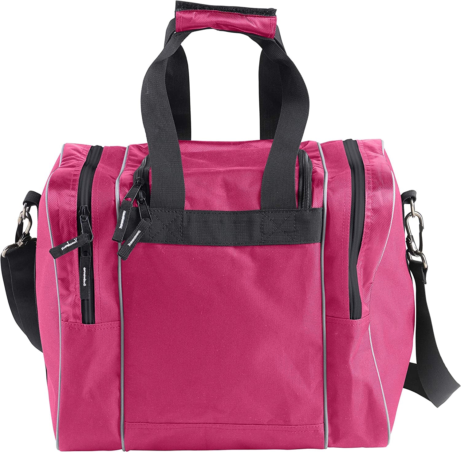 Premium Single Ball Bowling Tote Bag with Padded Holder - Fits Men's Size 14 Shoes!
