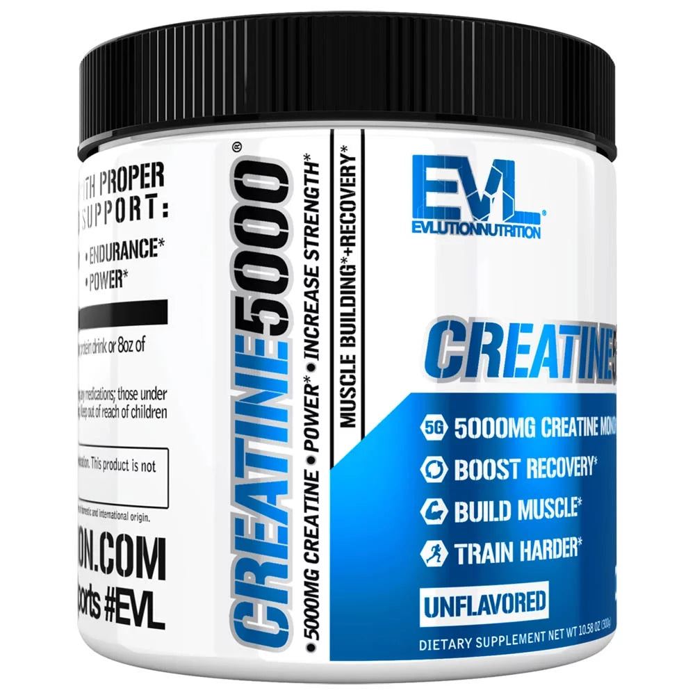 Creatine 5000 - Unflavored Performance Powder for Rapid Recovery & Lean Muscle Growth - 5000mg Pure Creatine Monohydrate per Serving - 60 Servings