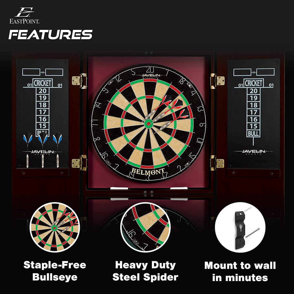 Premium Belmont Bristle Dartboard & Elegant Cabinet Set for Ultimate Gaming Experience