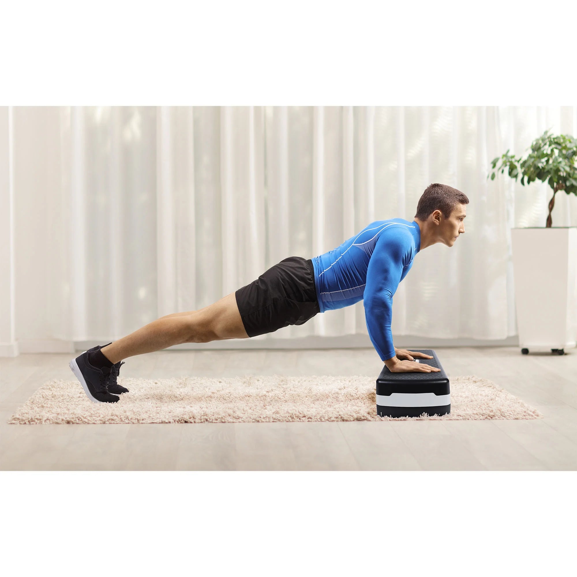Adjustable Height Aerobic Step Platform - Enhance Your Fitness Routine!