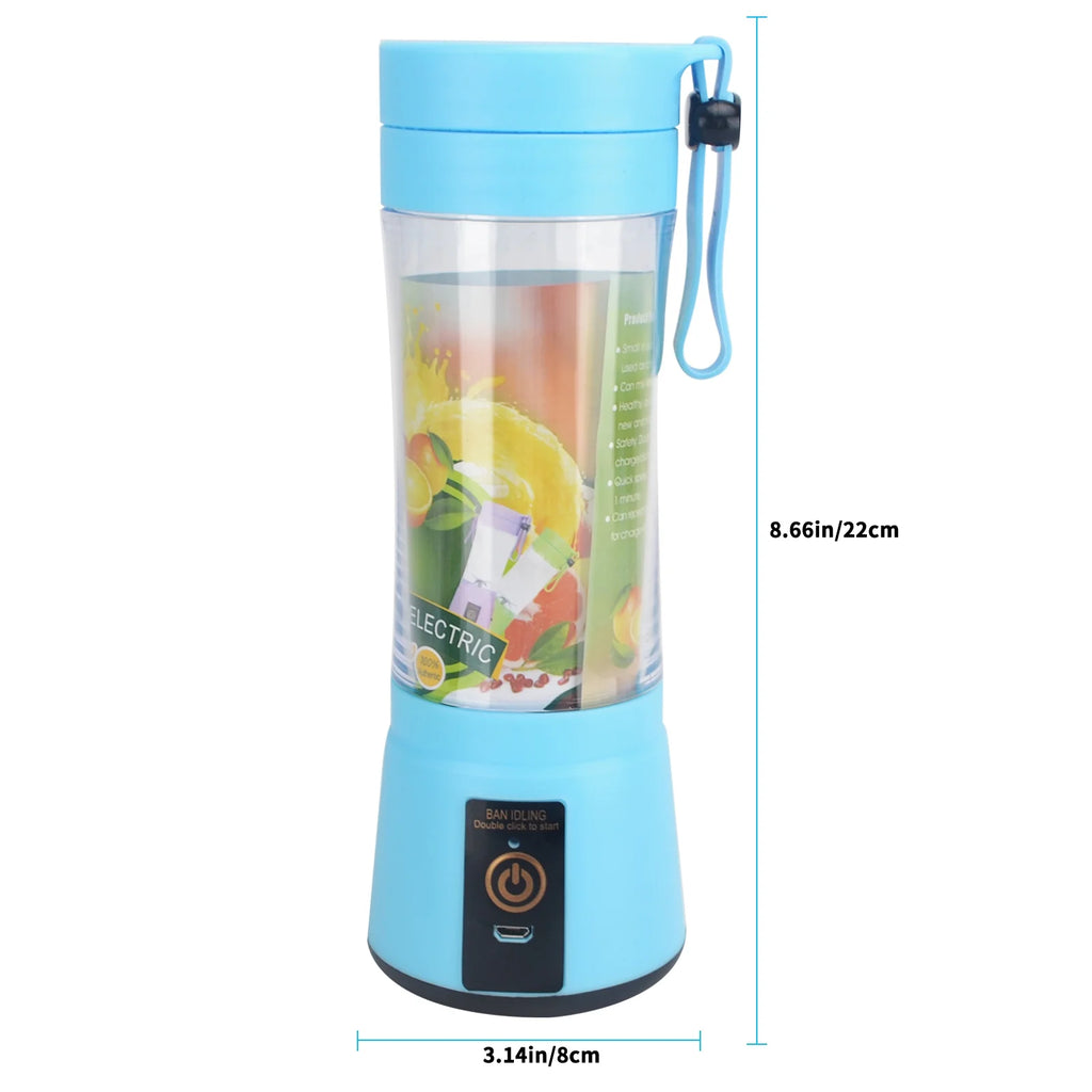 Powerful Portable USB Blender - Rechargeable Personal Juicer for Smoothies and Shakes