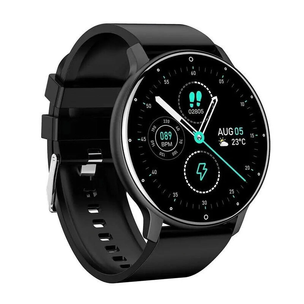 Samsung Galaxy A51 5G Smart Watch - Waterproof Fitness Tracker for Men & Women with HD Touch Screen, Sleep & Heart Rate Monitor - Black