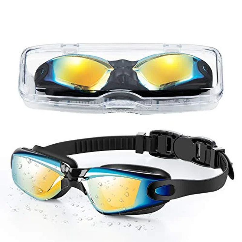 Premium Kids Swim Goggles - Anti-Fog, Leak-Proof Design for Clear Vision - Stylish Black for Young Swimmers