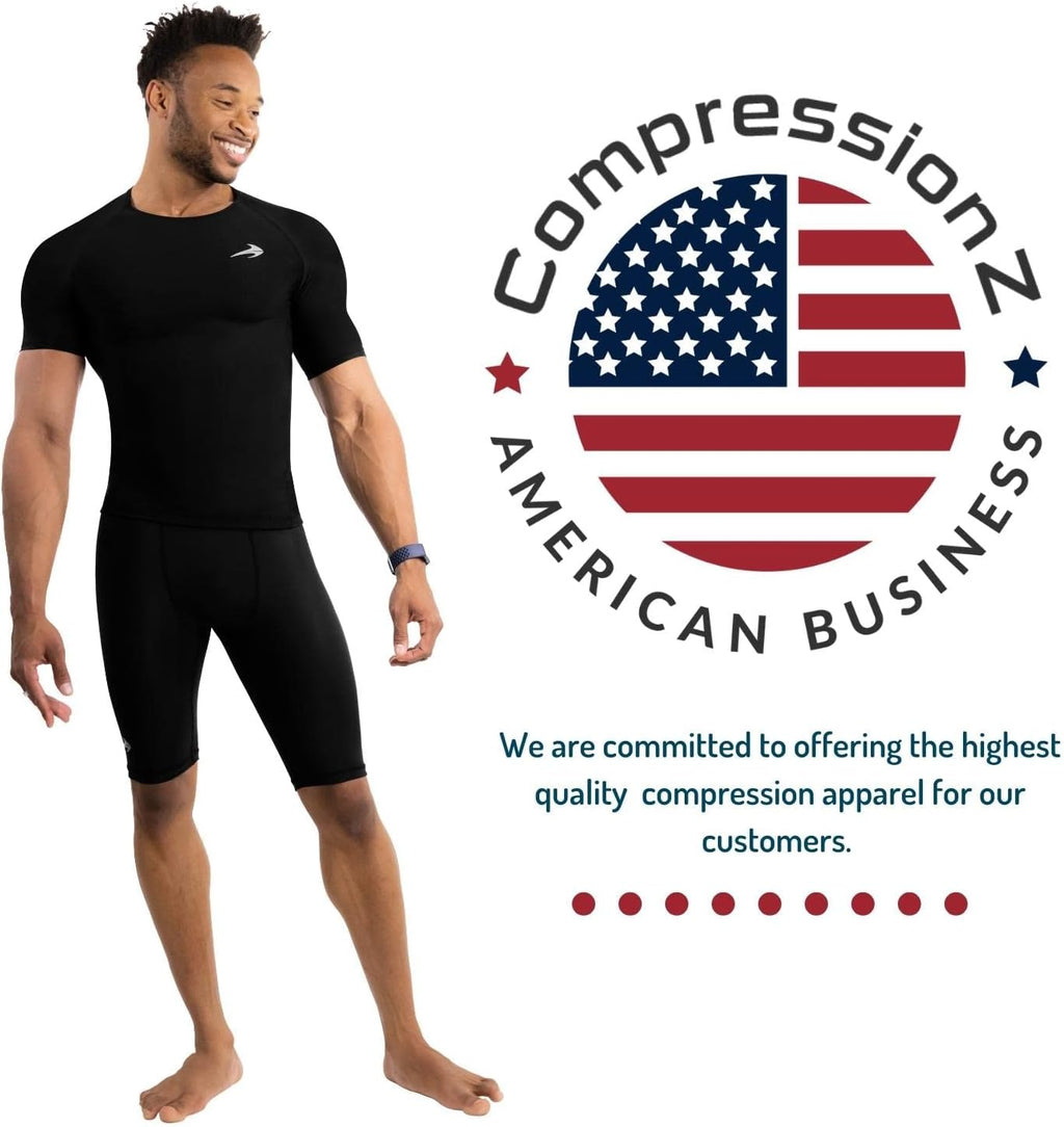 Men's High-Performance Compression Shirt - Ultimate Base Layer for Workouts and Running