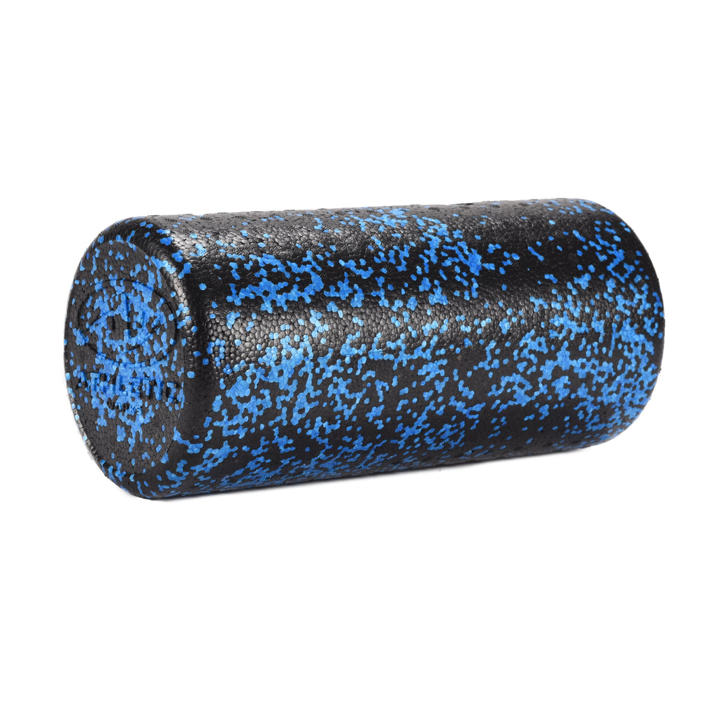 Premium High Density Foam Roller - 13" Length - Dual Color Blue/Black for Ultimate Muscle Relief and Recovery