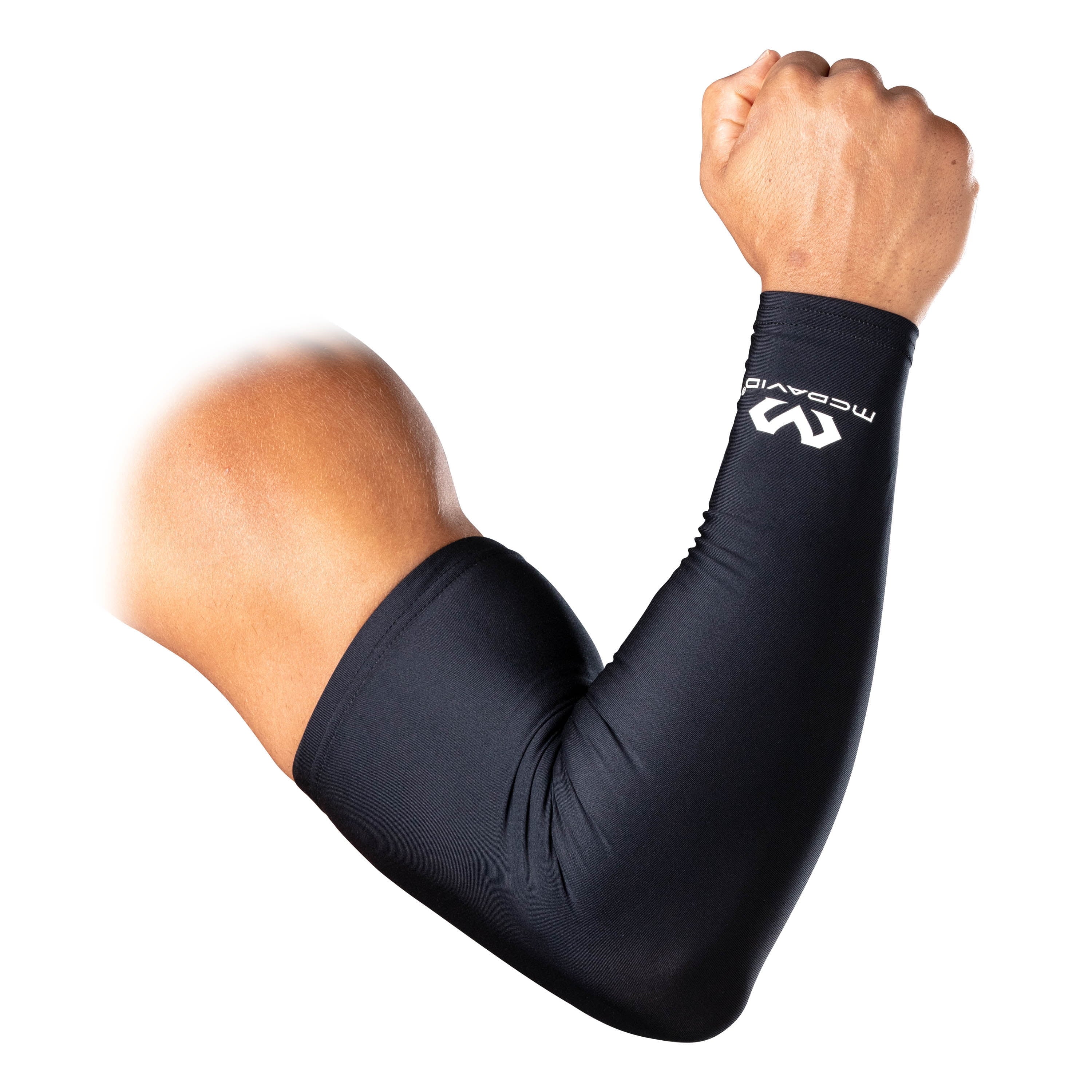 Compression Arm Sleeves for Sports - 2 Pack Black, Adult Unisex Large/X-Large