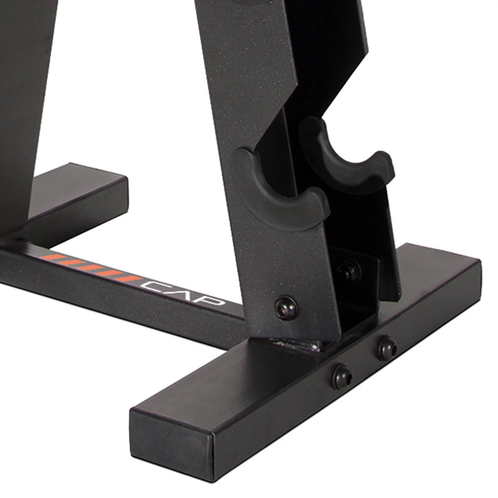 Sleek Black Frame-Style Dumbbell Stand – Holds 5 Pairs for Ultimate Organization
