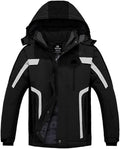 Men's Waterproof Ski Jacket - Warm Winter Snowboarding Coat for Rain and Snow