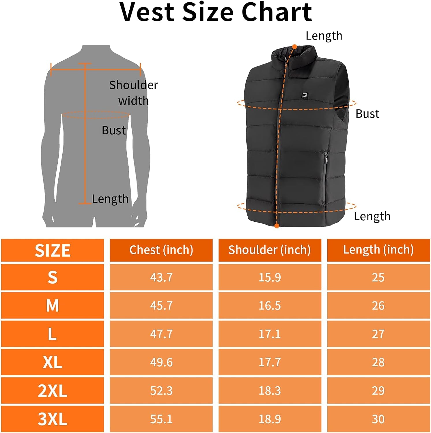 Ultimate Electric Heated Jacket for Men & Women - Stay Warm While Hunting & Skiing (Power Bank Not Included)