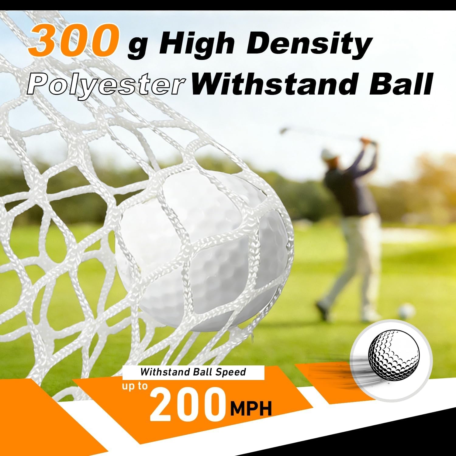 Backyard Golf Net – Perfect Practice for Real Golf Ball Hitting with Turf Mat Target - Ideal Gift for Golfers, Dads, and Husbands!