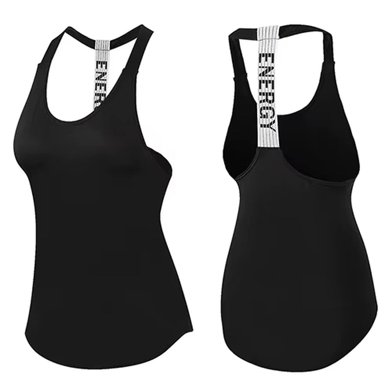 Stylish Black Sleeveless Yoga Top for Women - Perfect Fitness Shirt for Dry Workouts and Sports
