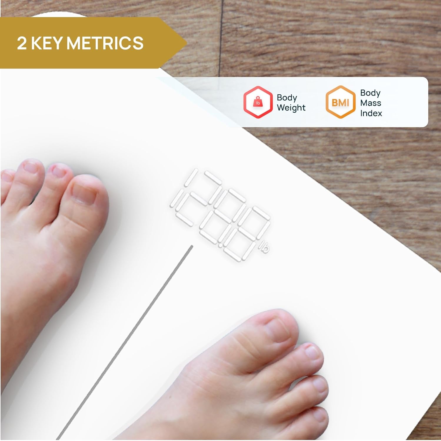 Smart Premium Bluetooth Body Weight Scale - Accurate Weight & BMI Measurement for Unlimited Users