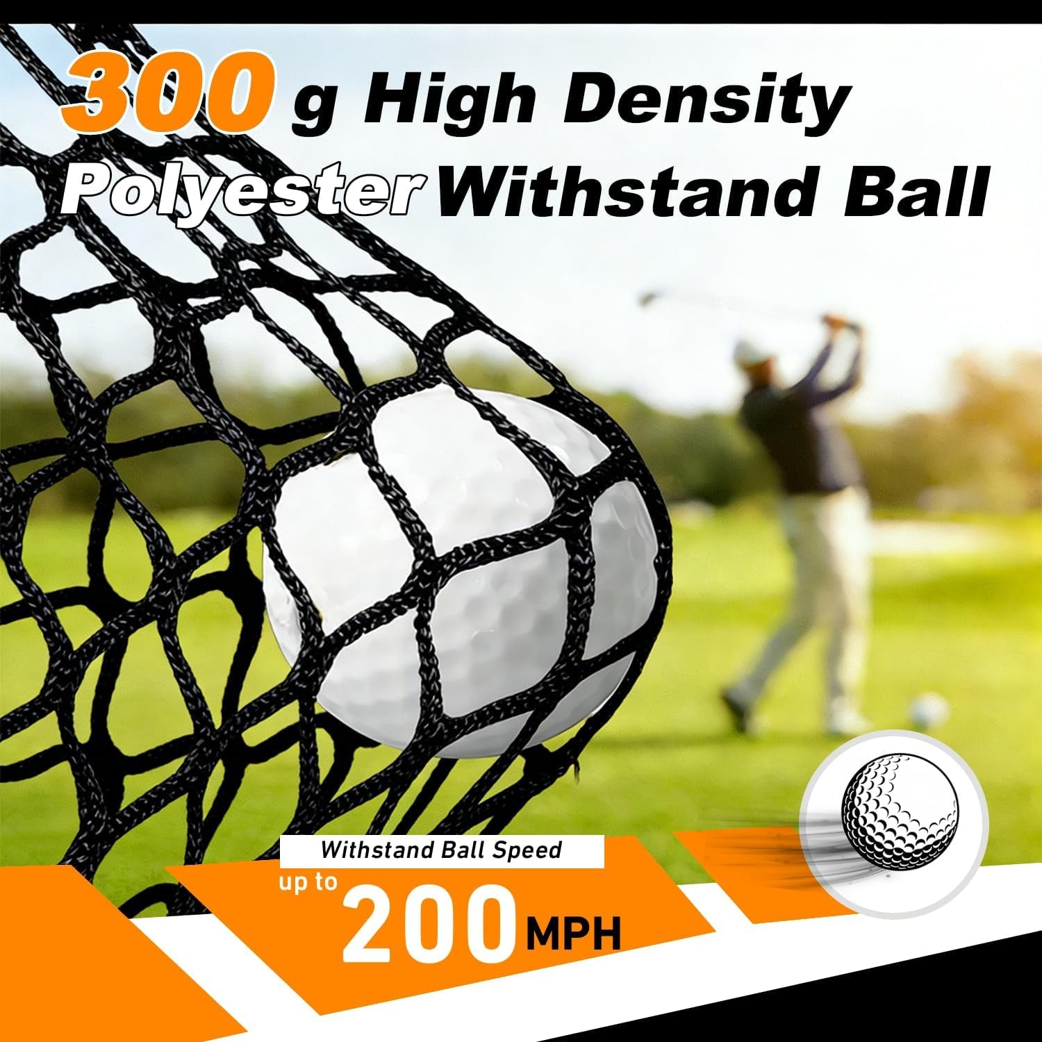Ultimate 12x7ft Golf Net for Backyard Practice - Perfect for Real Ball Hitting, Chipping & Swing Training - Ideal Gift for Golfers, Dads & Husbands!
