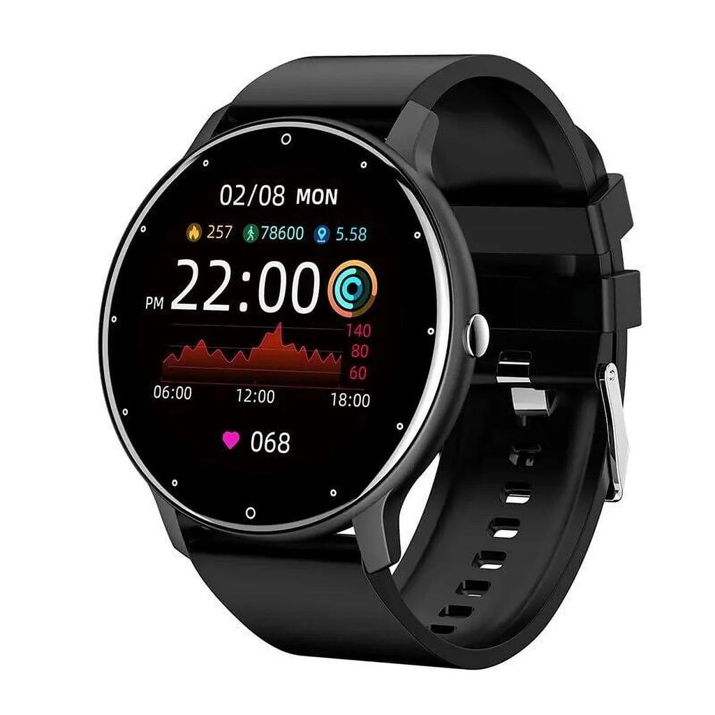 Samsung Galaxy A51 5G Smart Watch - Waterproof Fitness Tracker for Men & Women with HD Touch Screen, Sleep & Heart Rate Monitor - Black