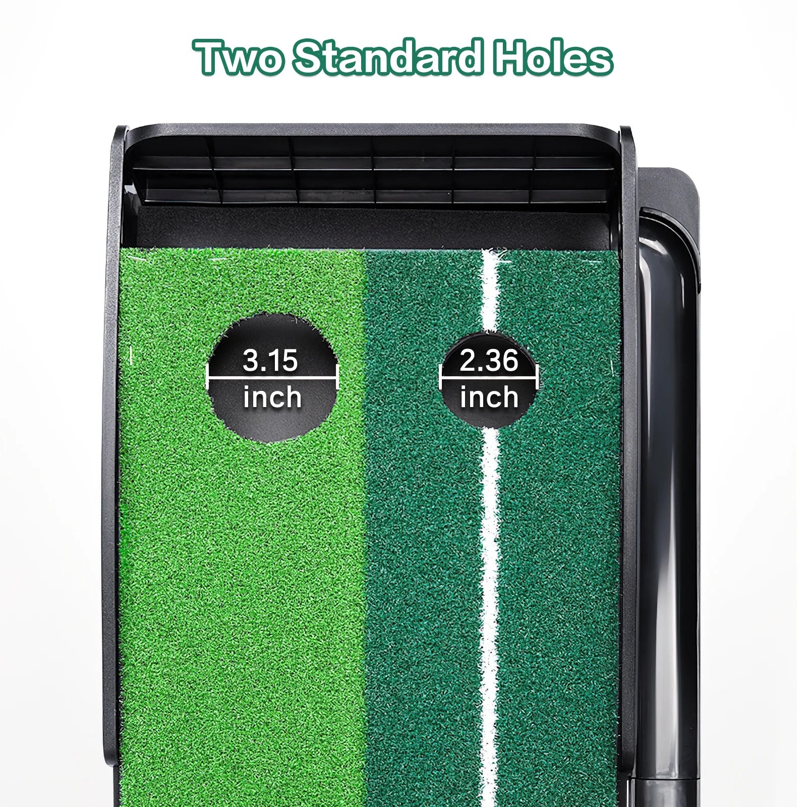 9.9FT Indoor/Outdoor Golf Putting Green Mat - Auto Ball Return for Effortless Practice