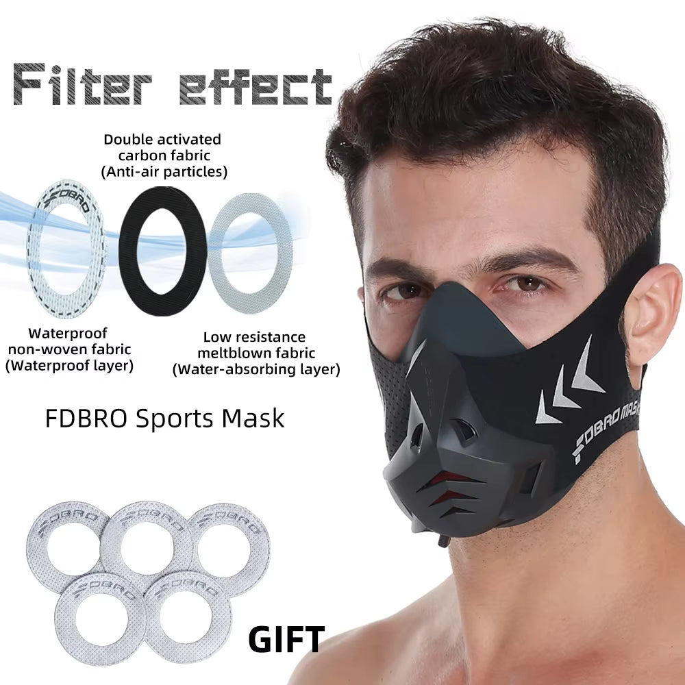 MMA Cardio Workout Mask - Elevate Your Endurance with Resistance for High-Altitude Training & Fitness