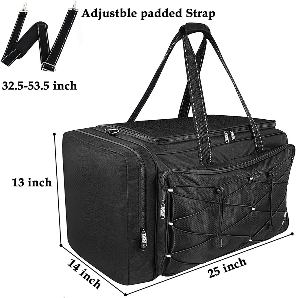 Extra Large Baseball Softball Catcher's Gear Duffle Bag with Vented Shoe Compartment