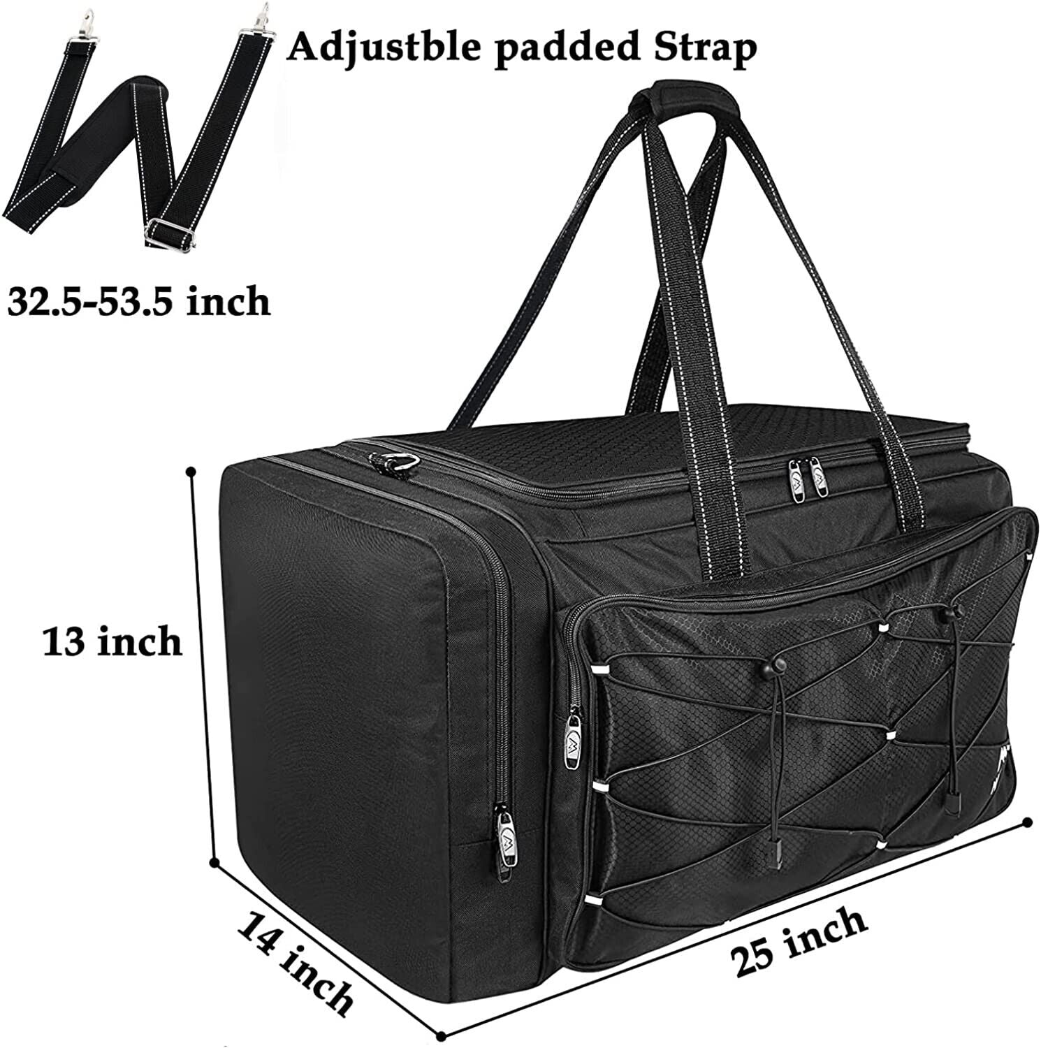 Extra Large Baseball Softball Catcher's Gear Duffle Bag with Vented Shoe Compartment