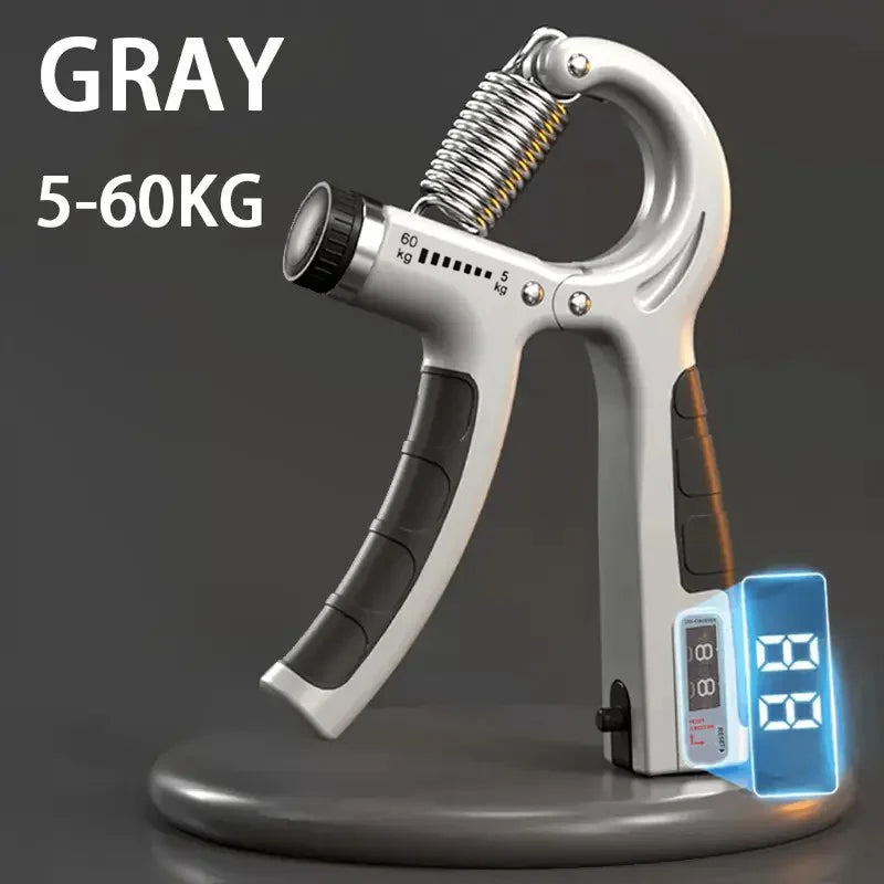 Adjustable Hand Grip Strengthener - 5-60Kg with Counter for Wrist, Forearm & Hand Muscle Building