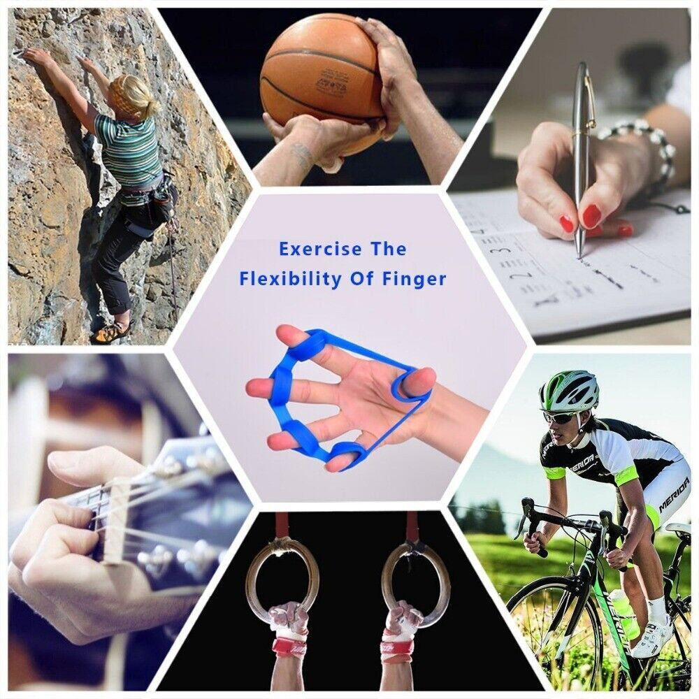 Ultimate Finger Exerciser & Hand Strengthener - Enhance Grip, Wrist, and Forearm Power with Resistance Band Trainer