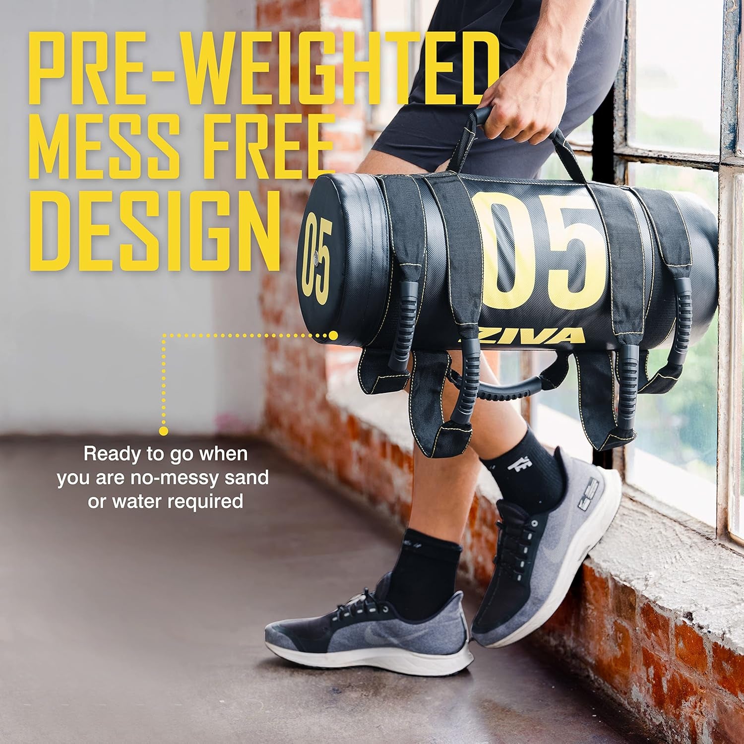 Ultimate Power Sandbag – Versatile Pre-Weighted Training Bag for Full-Body Strength & Conditioning – Heavy-Duty Design (10–50 Lb)