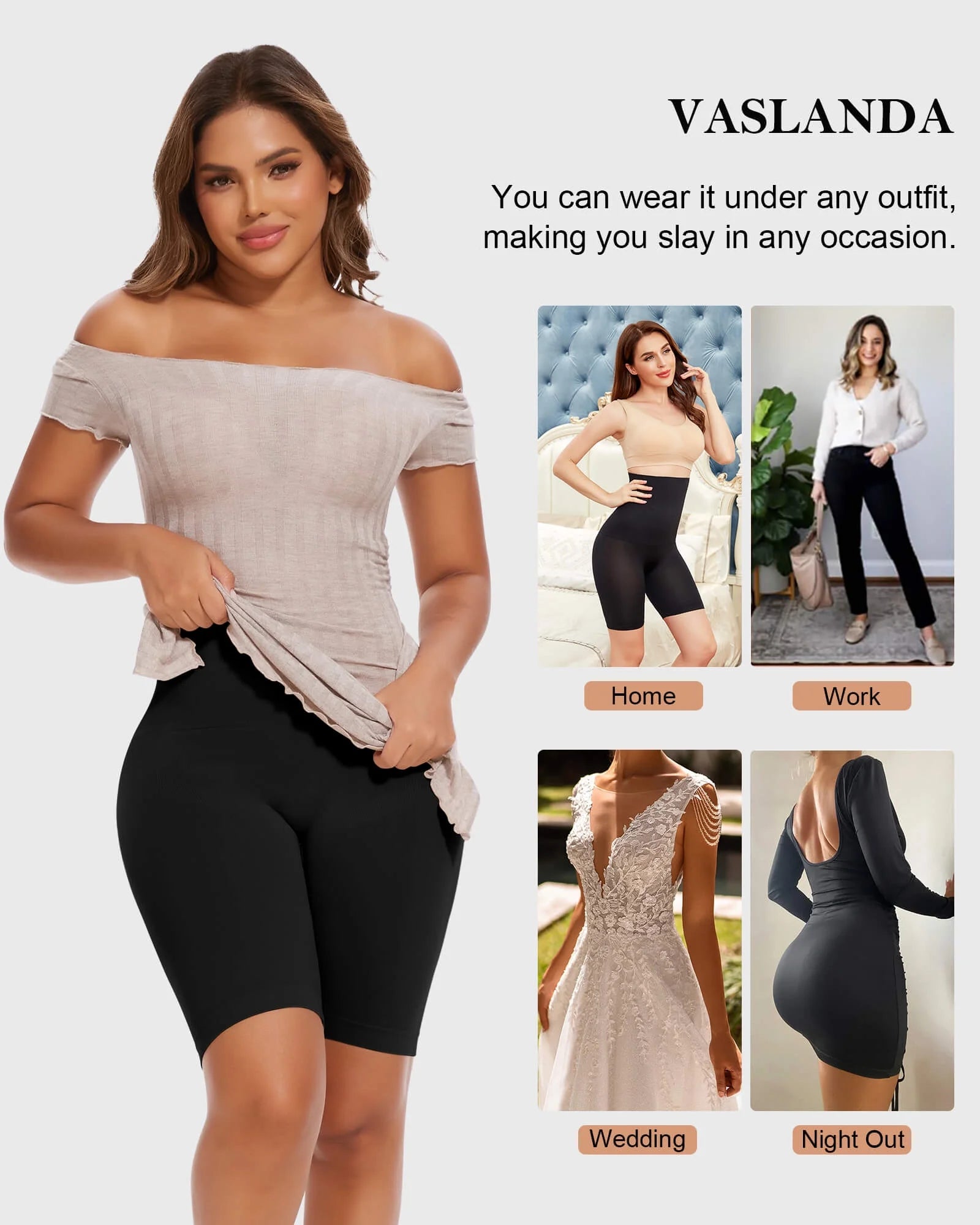 Transform Your Figure with 2 Packs High-Waisted Tummy Control Shapewear Shorts for Ultimate Slimming Effect
