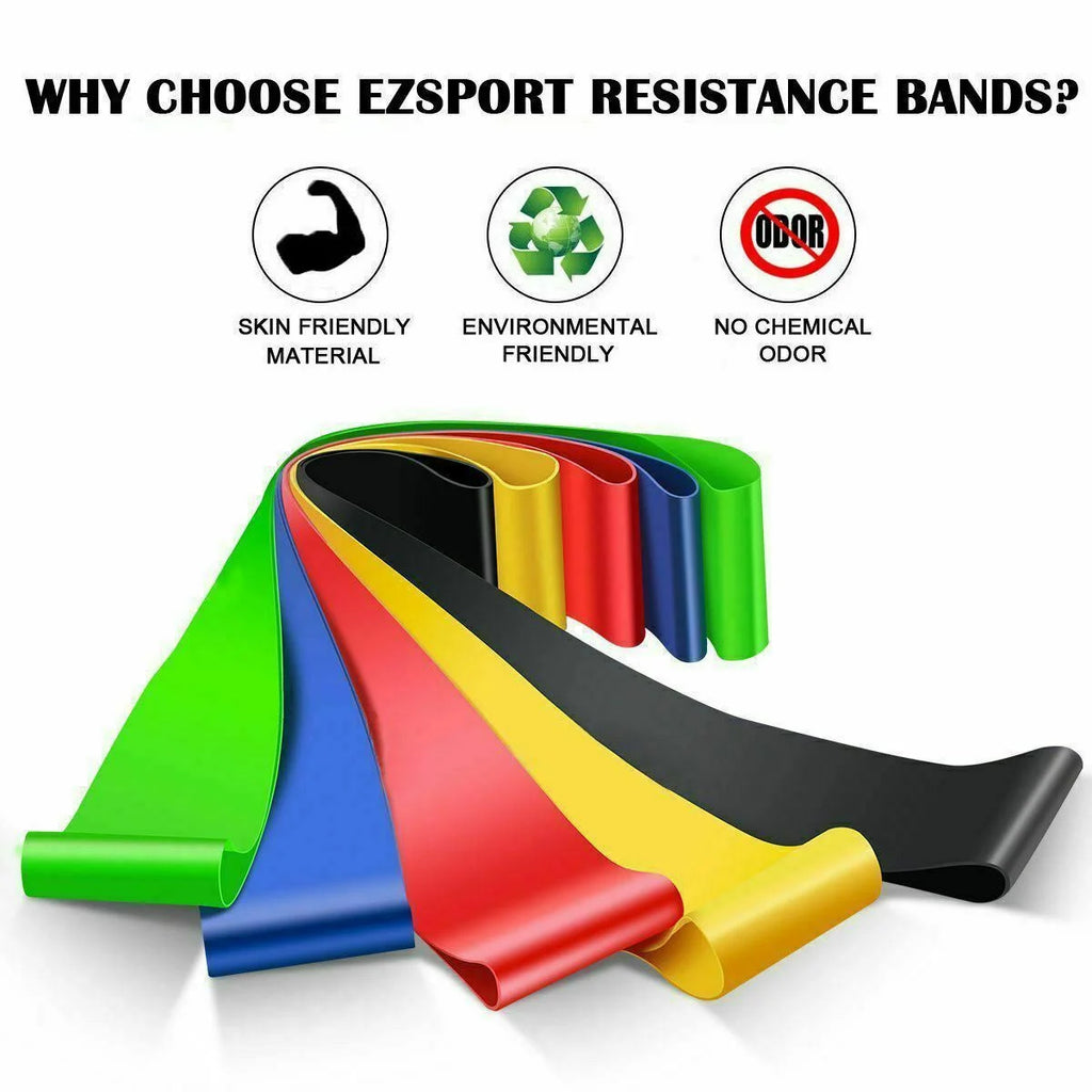 Eco-Friendly Yoga Booty Band Set - 5 Resistance Bands for Ultimate Workout