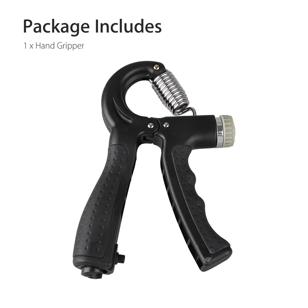 Adjustable Hand Grip Strengthener - Build Powerful Forearms & Fingers with 22-132Lbs Resistance Squeezer, Black