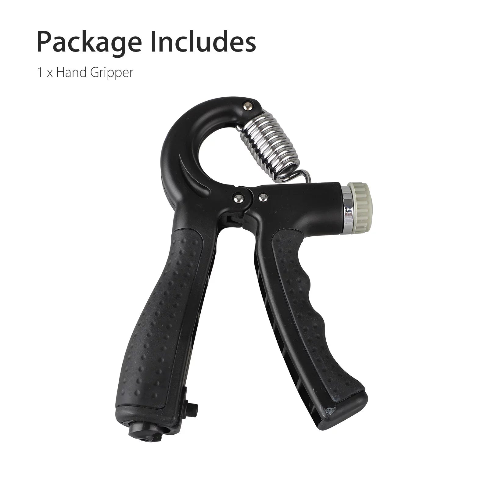 Adjustable Hand Grip Strengthener - Build Powerful Forearms & Fingers with 22-132Lbs Resistance Squeezer, Black