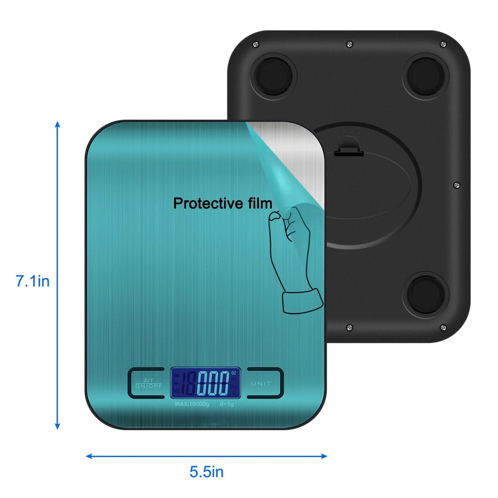 Precision Digital Food Scale - 22Lb Capacity for Grams and Ounces, Perfect for Weight Loss, Baking, Cooking, Keto & Meal Prep with Clear LCD Display
