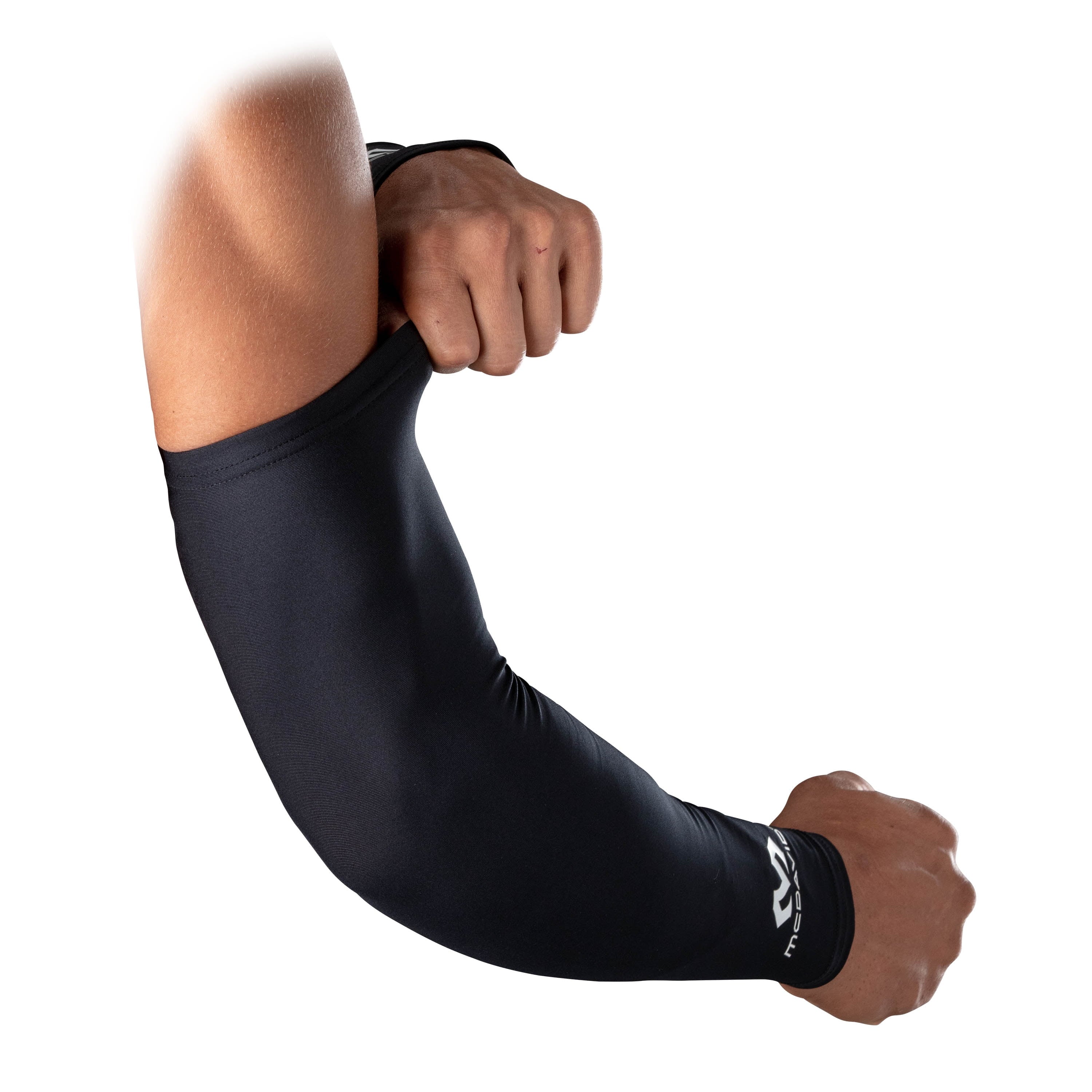 Compression Arm Sleeves for Sports - 2 Pack Black, Adult Unisex Large/X-Large