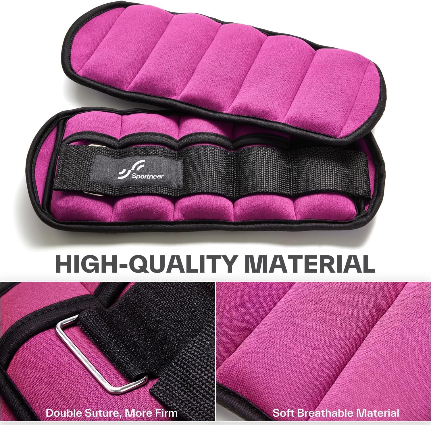 Versatile Adjustable Ankle/Wrist Weights for All Ages - Ideal for Strength Training, Yoga, Walking, Running, Aerobics, and Physical Therapy
