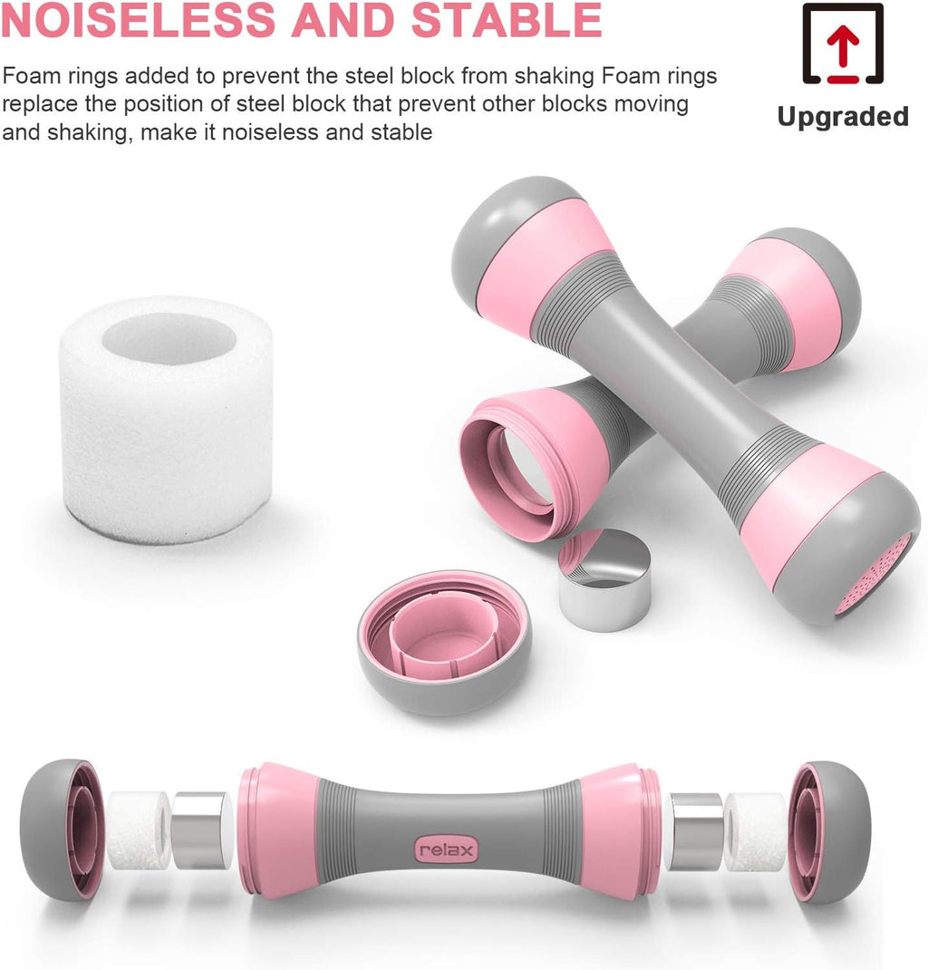 Lightweight Adjustable Dumbbells Set for Women - Perfect for Home, Office & Gym Workouts! 4.5Lbs Pair