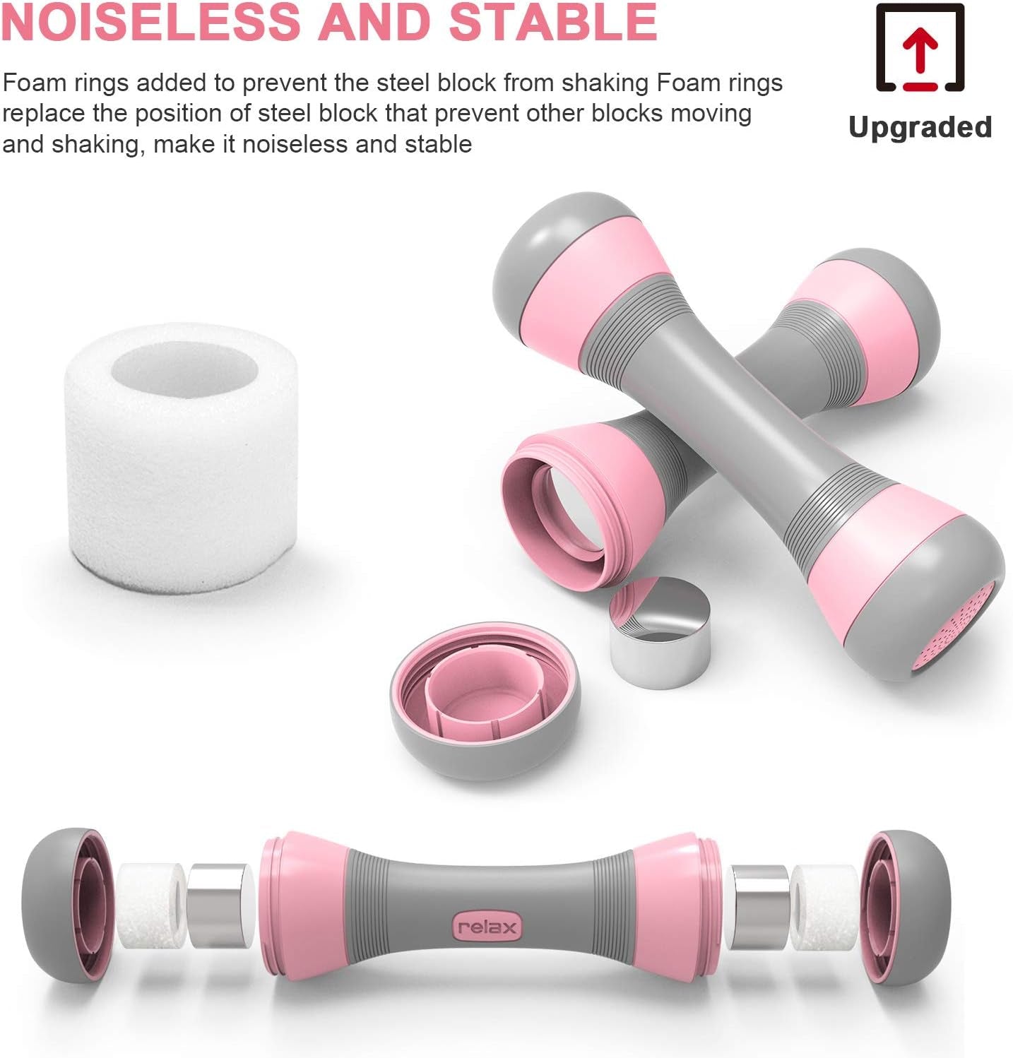 Lightweight Adjustable Dumbbells Set for Women - Perfect for Home, Office & Gym Workouts! 4.5Lbs Pair