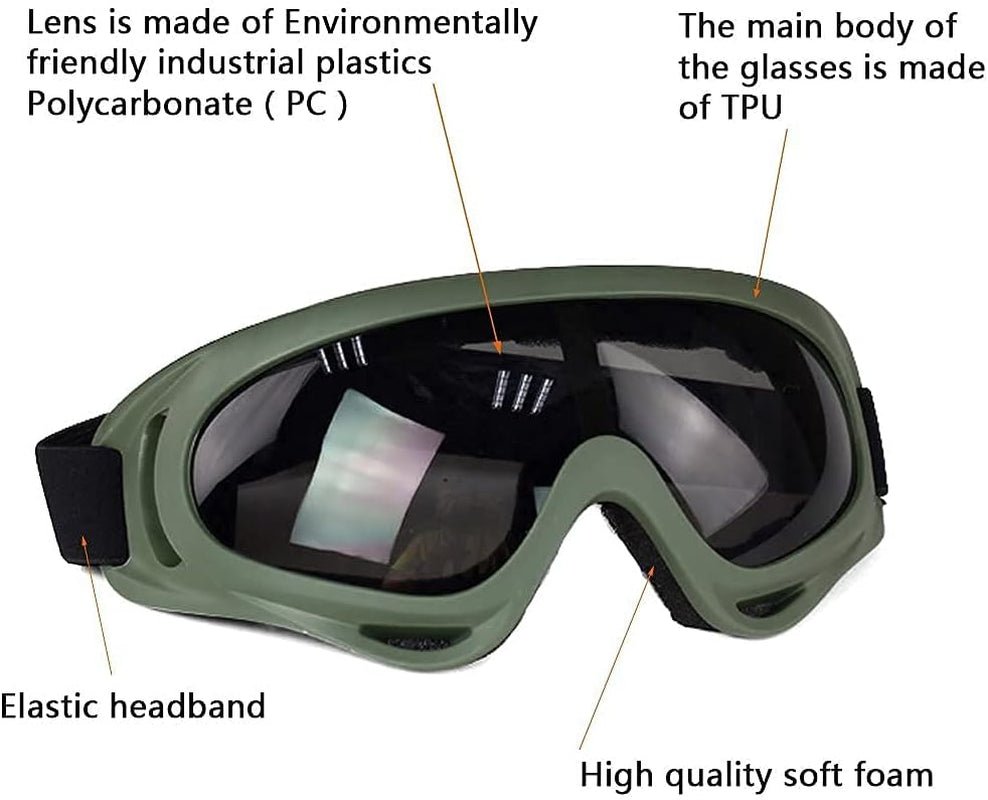 Ultimate Tactical Airsoft Protective Gear Set: Half Face Mesh Mask with Ear Protection & Tactical Goggles for Paintball, CS, Survival Games & Cosplay