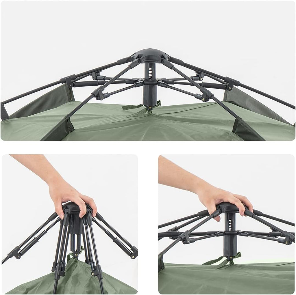 Effortless Instant Pop-Up Tent for 3-4 People - Perfect for Camping and Hiking Adventures!