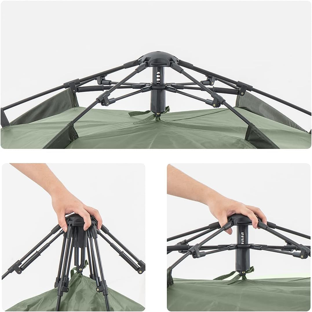 Effortless Instant Pop-Up Tent for 3-4 People - Perfect for Camping and Hiking Adventures!