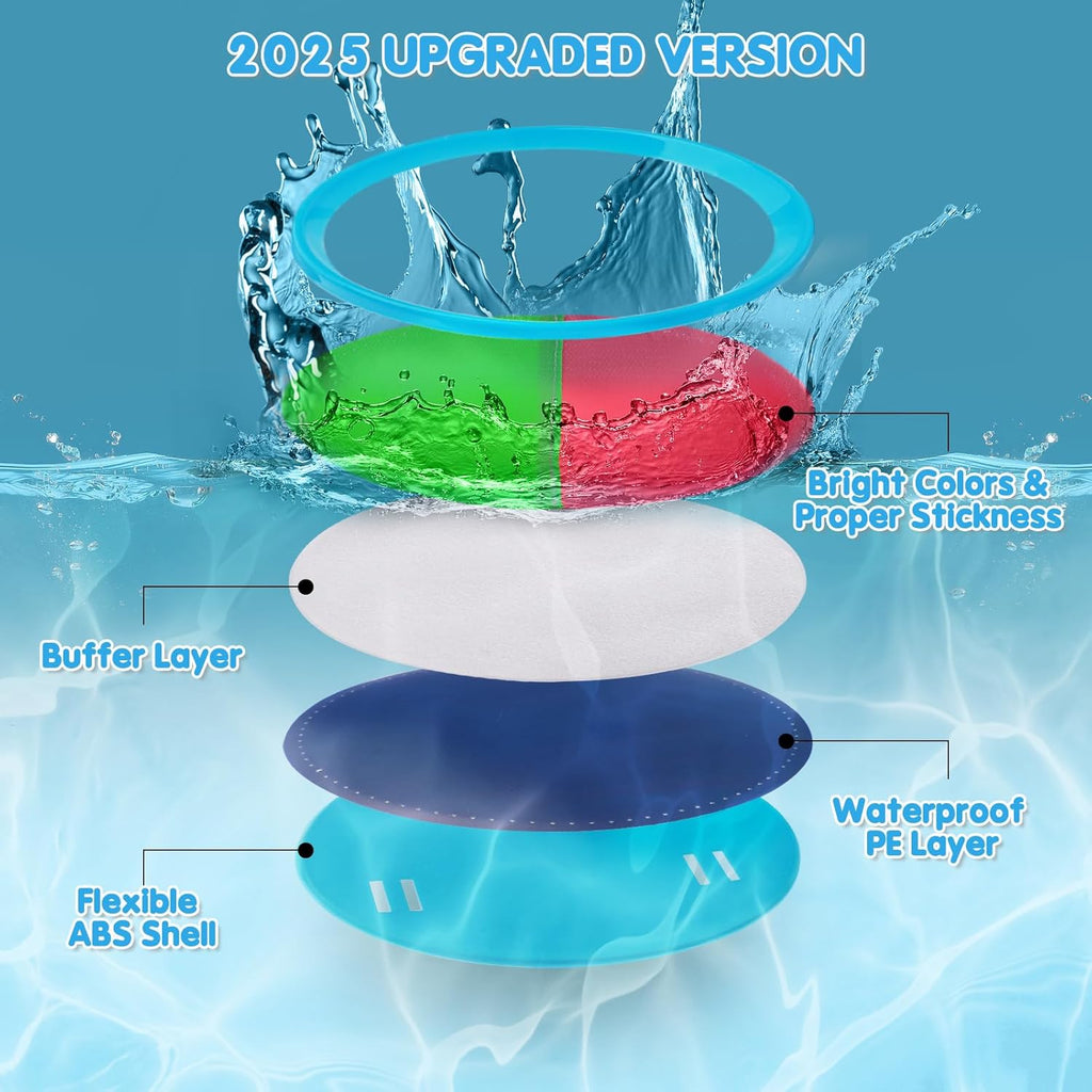 Toss and Catch Ball Game - Fun Outdoor Beach & Pool Toy for Kids Ages 3-12 - Perfect Birthday Gift & Stocking Stuffer (Includes 2 Paddles & 2 Balls)