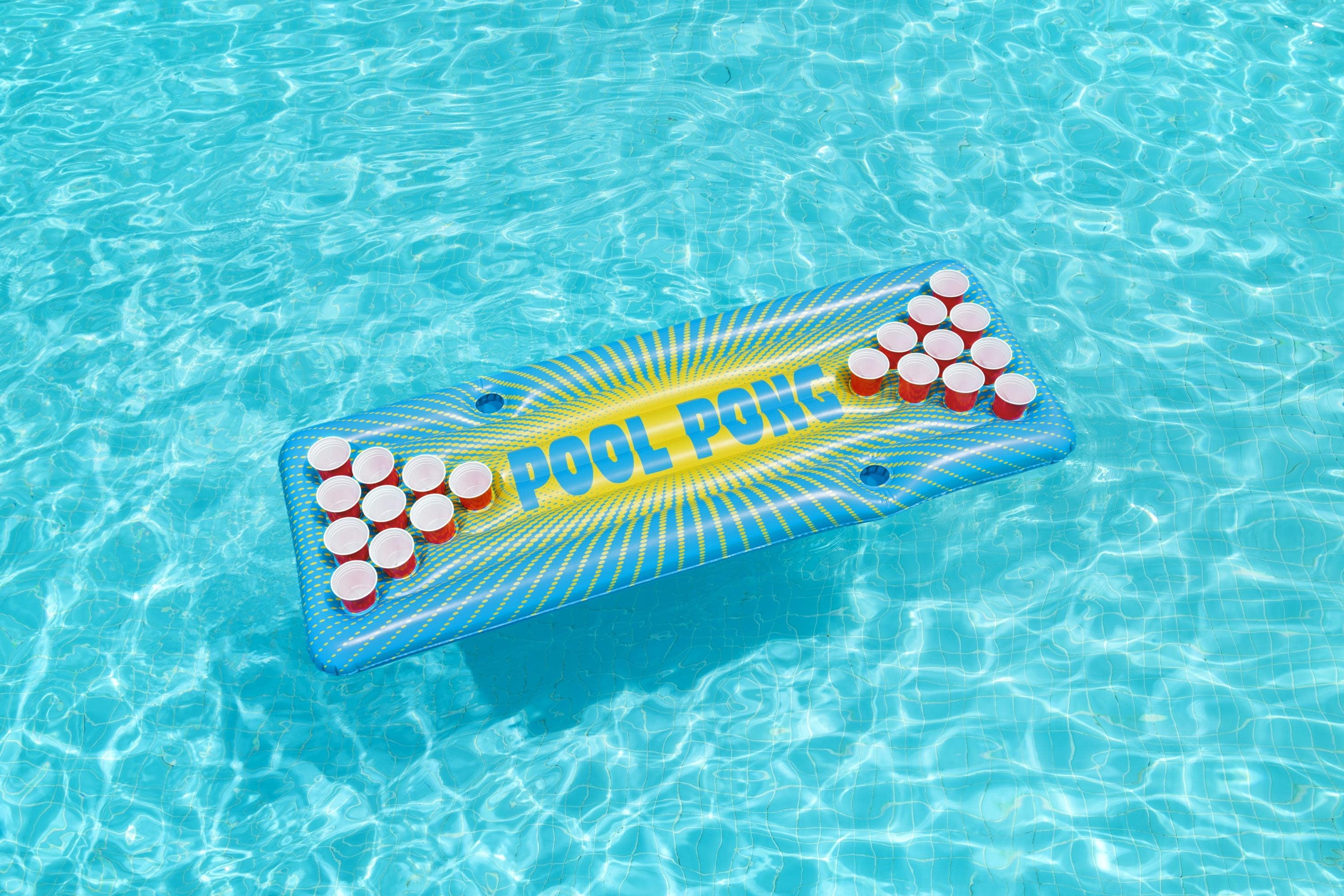 Inflatable 71" x 30" Multicolor Adult Beer Pong Pool Game