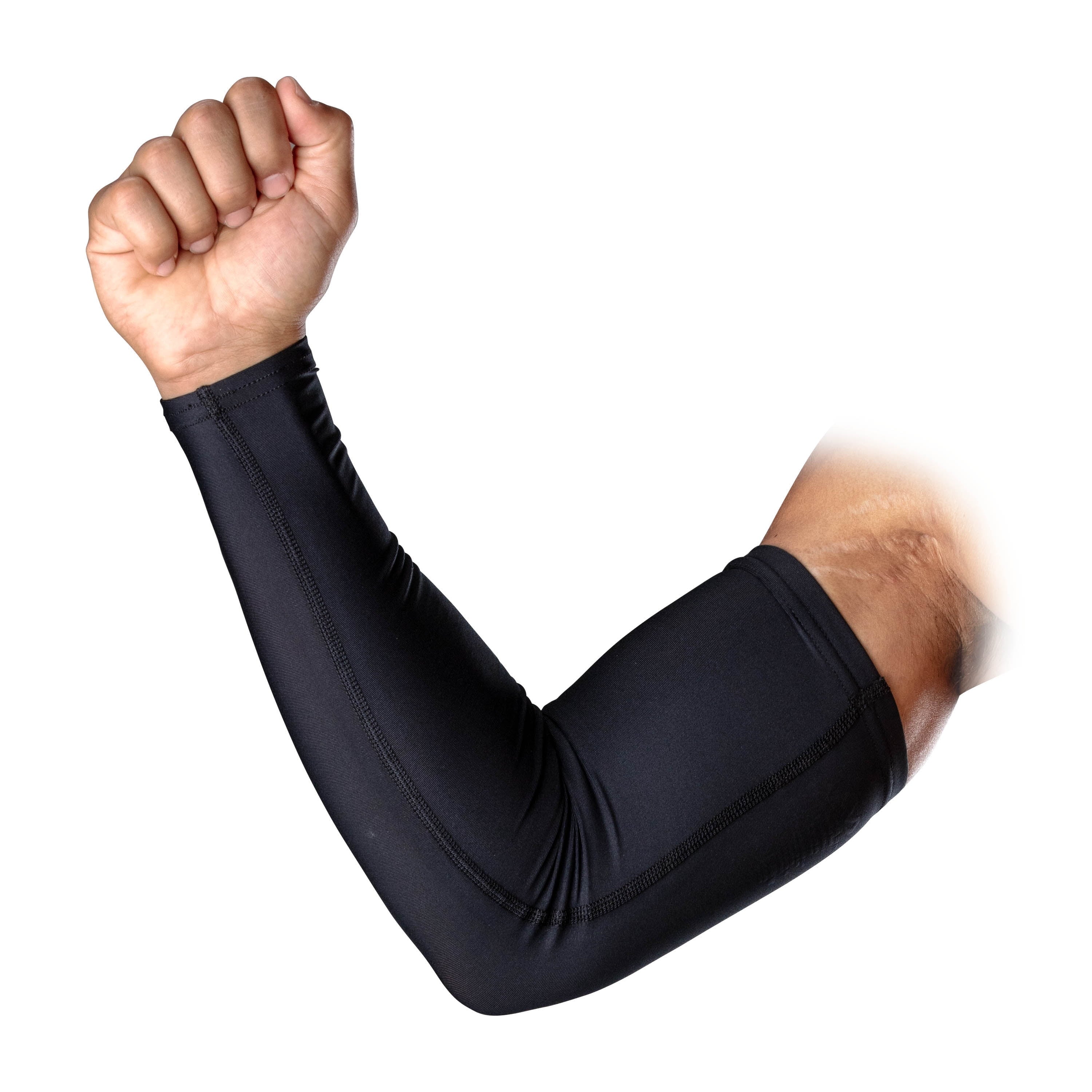 Compression Arm Sleeves for Sports - 2 Pack Black, Adult Unisex Large/X-Large