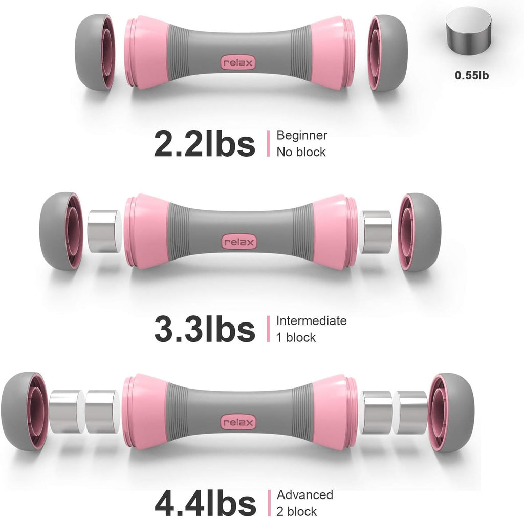 Lightweight Adjustable Dumbbells Set for Women - Perfect for Home, Office & Gym Workouts! 4.5Lbs Pair