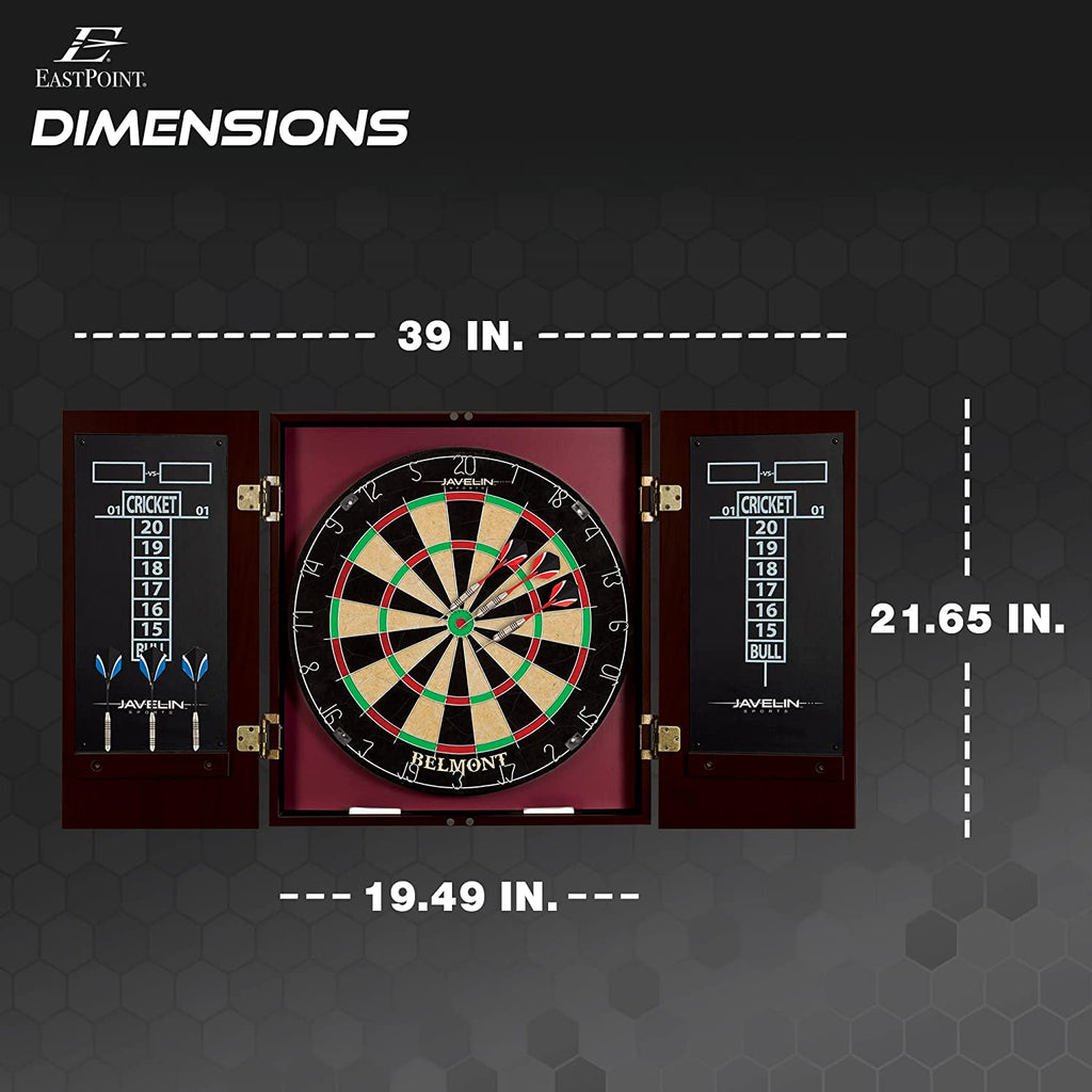 Premium Belmont Bristle Dartboard & Elegant Cabinet Set for Ultimate Gaming Experience