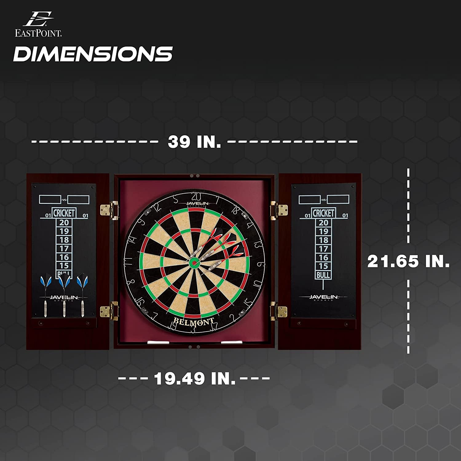 Premium Belmont Bristle Dartboard & Elegant Cabinet Set for Ultimate Gaming Experience